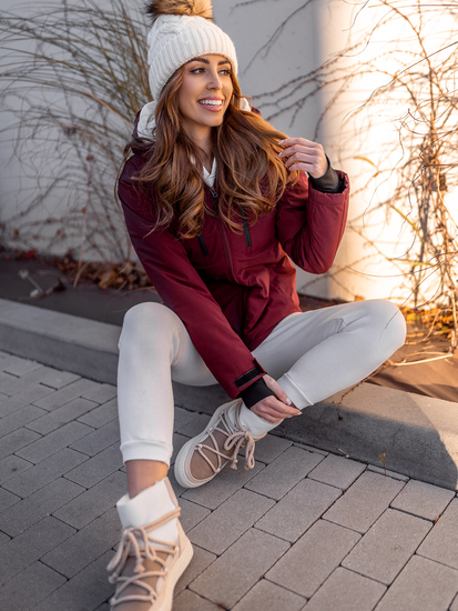 Geacă de iarnă bordo sport dame Bolf HH012