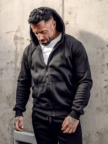 Hanorac negru Bolf 2008A