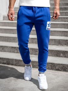 Pantaloni joggers albaștri Bolf K10001