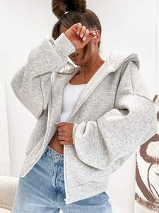 Hanorac termoizolant cu fluture pentru femei melanj Bolf 821112