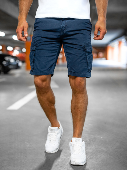 Pantaloni scurți cargo bleumarin Bolf YF2222