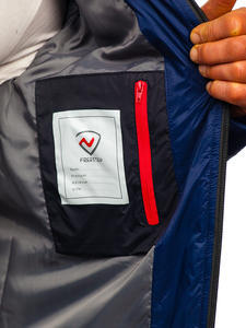 Geacă de iarnă sport bleumarin Bolf AB98