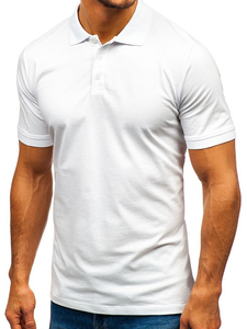 Tricou polo bărbați alb Bolf 9025