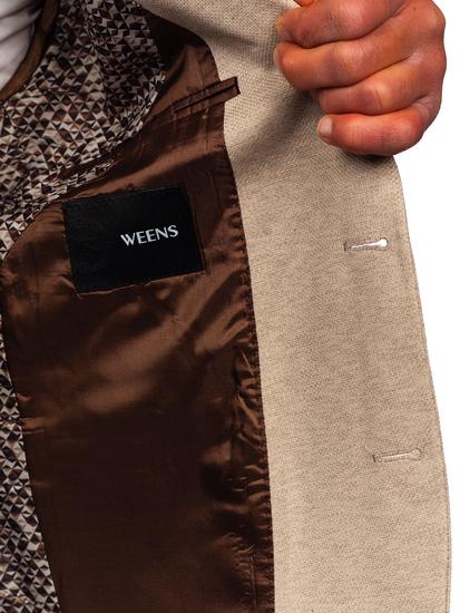 Sacou bărbătesc casual bej Bolf 24401