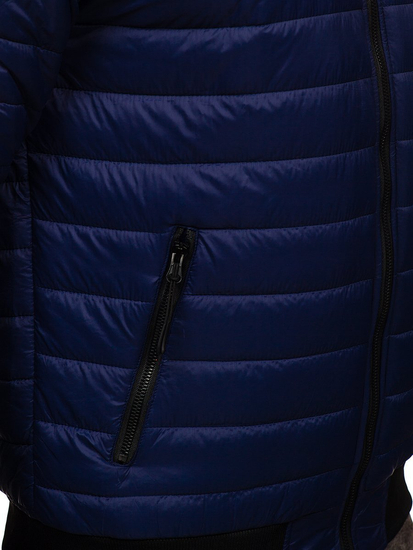 Geacă de primăvară bleumarin matlasată bomber Bolf MY-02A