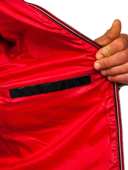 Geacă neagră matlasată sport Bolf 2147