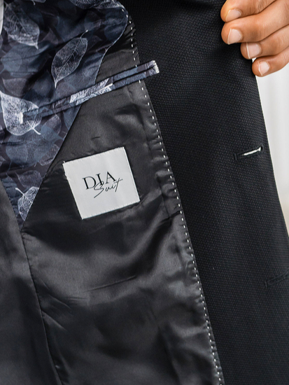 Costum negru casual pentru bărbați Bolf 01