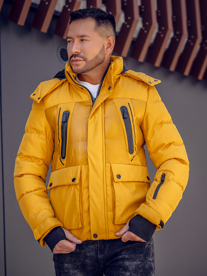 Geacă de iarnă camel matlasată Bolf 99527A