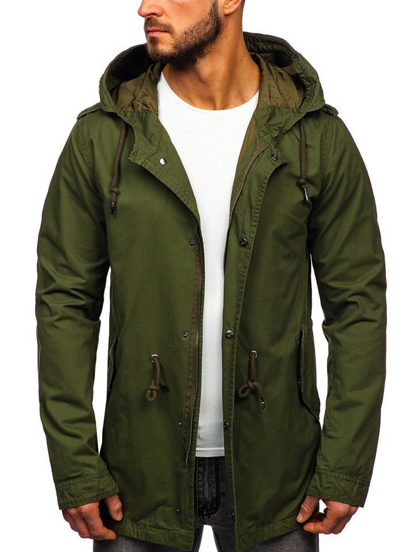 Geacă parka verde Bolf 5391
