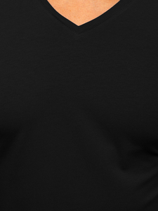 Bluză cu decolteu neagră Bolf 172008