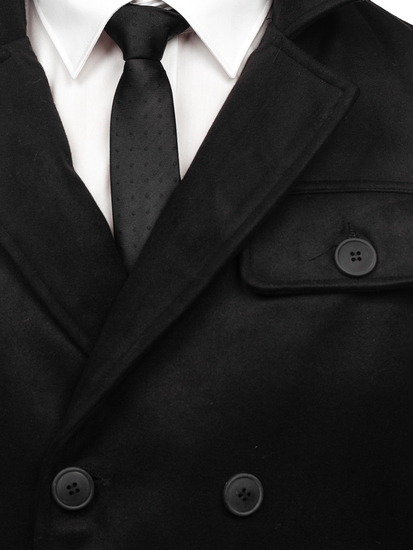 Palton de iarnă negru Bolf M3142