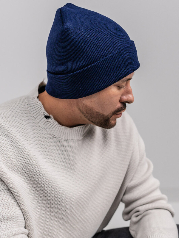 Căciulă bleumarin de iarnă călduroasă Bolf YW09004M