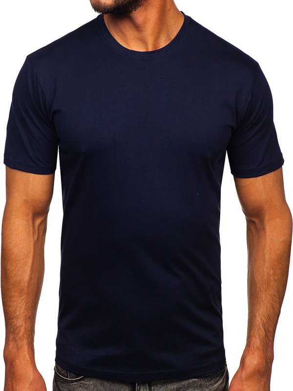 Tricou bleumarin bumbac Bolf 0001