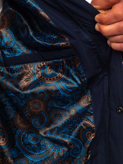 Geacă matlasată bleumarin Bolf 5M709