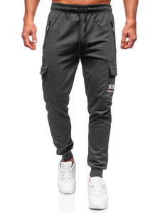 Pantaloni joggers cargo grafit Bolf JX5061