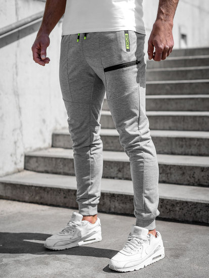 Pantaloni joggers gri Bolf K10353