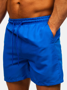 Pantaloni scurți de baie bărbătești bleumarin regal Bolf QD32