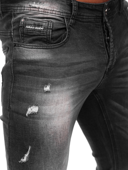 Blugi negri regular fit Bolf MP010N