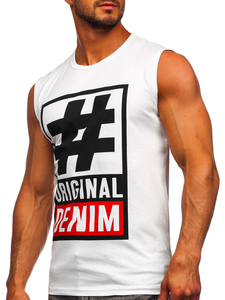 Maiou alb cu imprimeu Bolf 19802