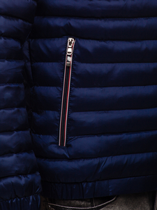 Geacă sport bărbați matlasată bleumarin Bolf 6574