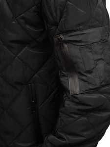 Geacă bomber bărbați negru Bolf AK76-A