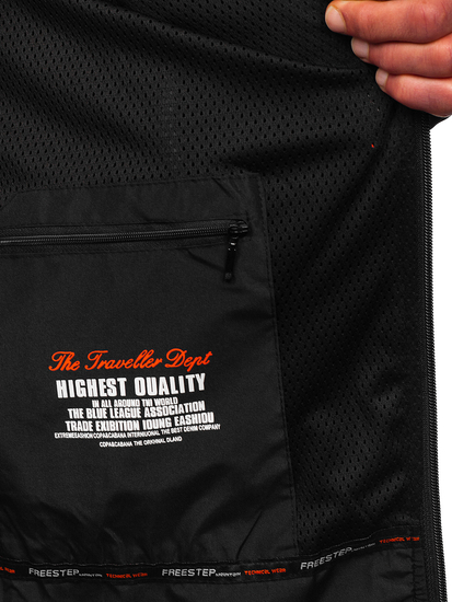 Geacă softshell negru-roșu Bolf WX086A