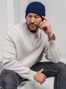 Căciulă bleumarin de iarnă călduroasă Bolf YW09004M