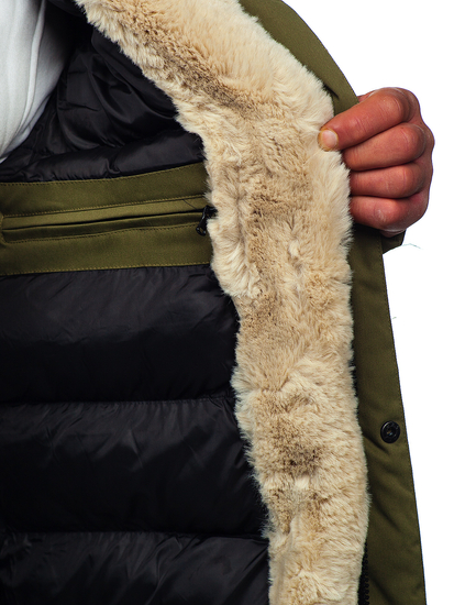 Geacă de iarnă parka kaki Bolf 22M37