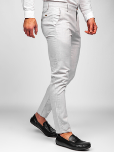 Pantaloni bej chinos Bolf 0015