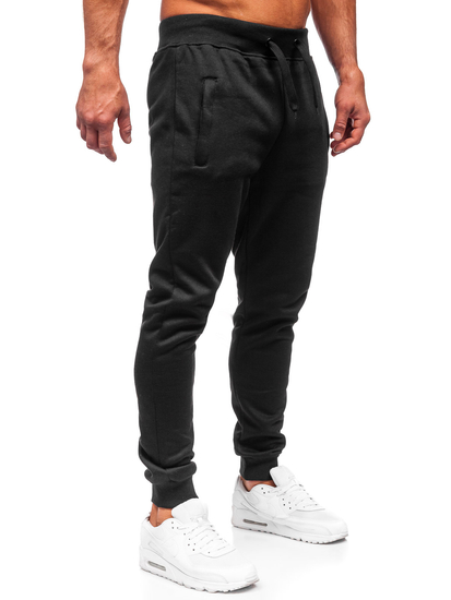 Pantaloni de trening joggers negri Bolf XW06