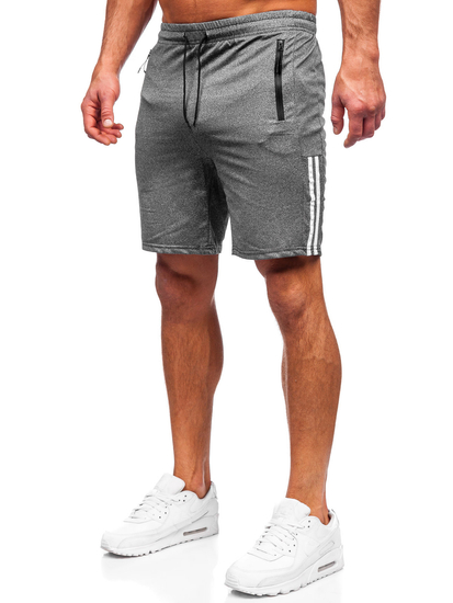 Pantaloni scurți de training grafit Bolf 68020