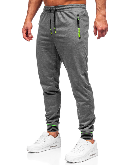 Pantaloni joggers gri-antracit Bolf K10332