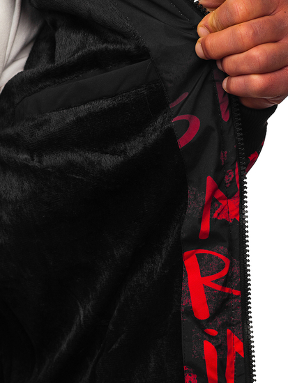 Geacă de iarnă matlasată roșie Bolf 27M8102