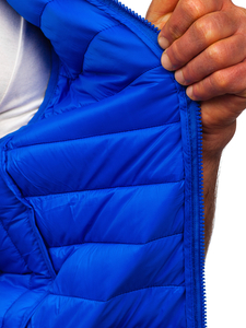 Vestă matlasata bărbati albastră Bolf LY32