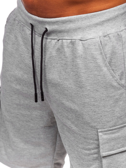 Pantaloni de trening gri Pantaloni scurti de lupta pentru barbati Bolf 8K1505