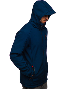 Jachetă Softshell pentru bărbați, albastru, Bolf BK122
