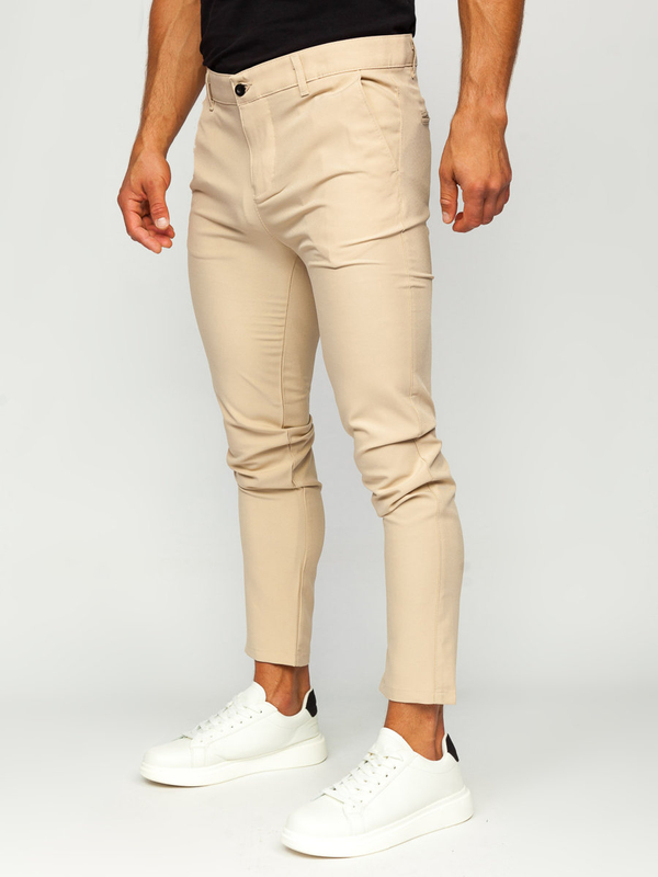 Pantaloni chinos bej Bolf 0031