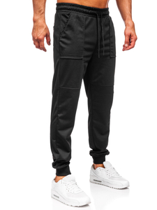 Pantaloni de trening joggers negri Bolf JX6365