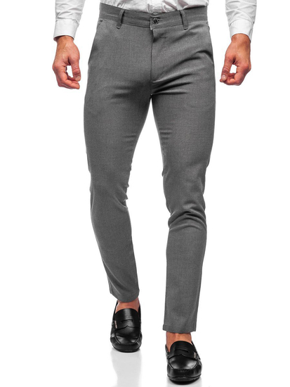 Pantaloni chinos grafit Bolf 0016