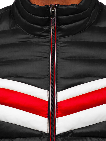 Geacă sport bărbați matlasată neagră Bolf 6574