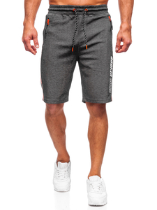 Pantaloni scurți de training portocaliu-negru Bolf Q3884