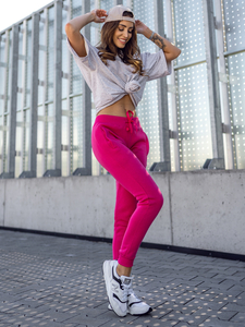 Pantaloni de trening dame roz Bolf CK-01-19