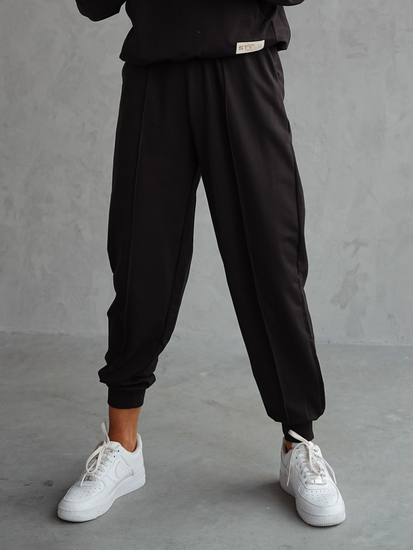 Set trening din două piese pentru femei negru Bolf 82162