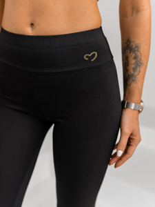 Jambiere de damă cu nervuri negre Bolf W7903A1