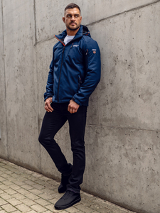 Jachetă Softshell pentru bărbați, albastru, Bolf BK122A