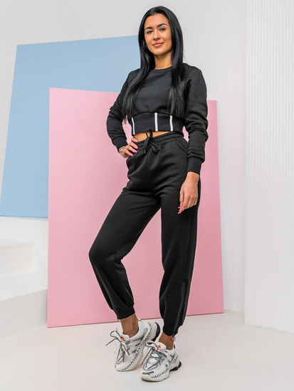 Compleu de training negri oversize dame Bolf 8C78