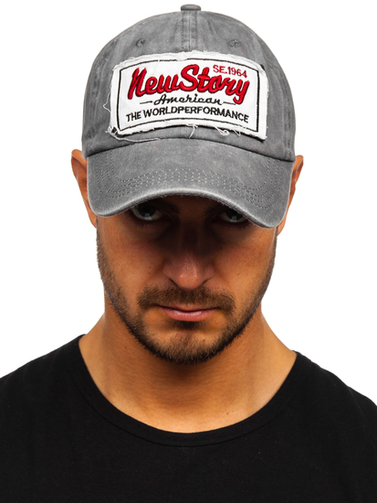 Șapcă cu cozoroc gri Bolf CZ59