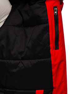 Geacă de iarnă sport roșie Bolf HH011