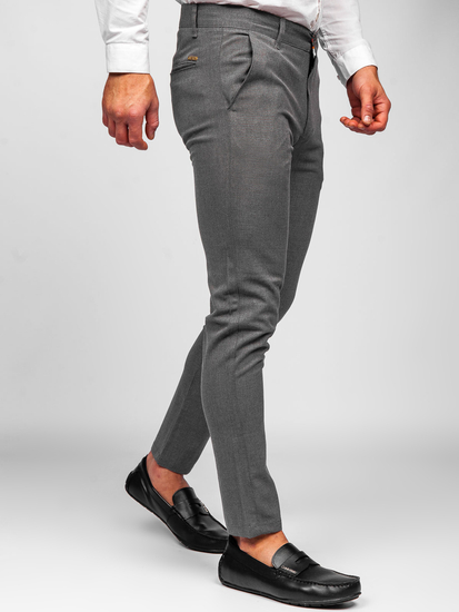Pantaloni chinos grafit Bolf 0016
