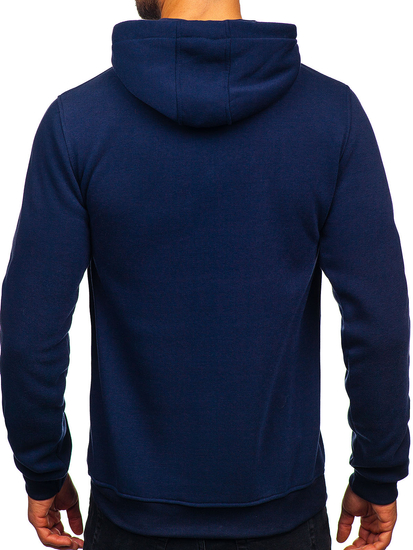 Hanoră cangur pentru bărbați, albastru bleumarin Bolf MB001